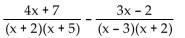 Find the least common denominator for the expression. - 