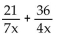 Add or subtract. - 