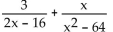Add or subtract. - 