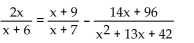 Solve the equation and check your solution. - 