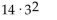 <strong>Write the number as a product of prime numbers. 126</strong> A) 2 ·3 ·7 B) C) D) 2 ·32 ·7