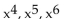 <strong>Determine the greatest common factor for the group of terms. </strong> A) B) C) D) x