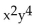 <strong>Determine the greatest common factor for the group of terms. </strong> A) xy B) C) D)