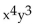 <strong>Determine the greatest common factor for the group of terms. </strong> A) xy B) C) D)