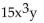 <strong>Determine the greatest common factor for the group of terms. </strong> A) 6xy B) C) 3xy D) 3