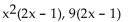 <strong>Determine the greatest common factor for the group of terms. </strong> A) B) C) (2x - 1) D)