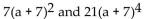 <strong>Determine the greatest common factor for the group of terms. </strong> A) B) C) D)