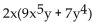 <strong>Factor the GCF from each term in the expression. </strong> A) B) C) D)