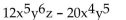 <strong>Factor the GCF from each term in the expression. </strong> A) B) C) D)