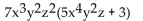 <strong>Factor the GCF from each term in the expression. </strong> A) B) C) D)