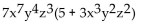<strong>Factor the GCF from each term in the expression. </strong> A) B) C) D)