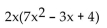 <strong>Factor the GCF from each term in the expression. </strong> A) B) C) D)