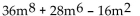<strong>Factor the GCF from each term in the expression. </strong> A) B) C) D) No common factor