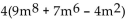 <strong>Factor the GCF from each term in the expression. </strong> A) B) C) D) No common factor