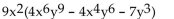 <strong>Factor the GCF from each term in the expression. </strong> A) B) C) No common factor D)