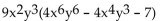 <strong>Factor the GCF from each term in the expression. </strong> A) B) C) No common factor D)