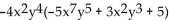 <strong>Factor the GCF from each term in the expression. </strong> A) B) C) D) )