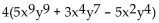 <strong>Factor the GCF from each term in the expression. </strong> A) B) C) D) )