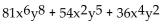 <strong>Factor the GCF from each term in the expression. </strong> A) B) C) D)