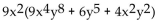<strong>Factor the GCF from each term in the expression. </strong> A) B) C) D)