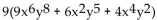 <strong>Factor the GCF from each term in the expression. </strong> A) B) C) D)