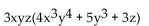 <strong>Factor the GCF from each term in the expression. </strong> A) B) C) D) No common factor
