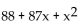 <strong>Factor the polynomial. If the polynomial is prime, so state. </strong> A) (x + 11)(x + 8) B) (x + 88)(x + 1) C) (x + 88)(x - 1) D) prime