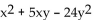 <strong>Factor the polynomial. If the polynomial is prime, so state. </strong> A) (x - 8y)(x + y) B) (x + 8y)(x - 3y) C) (x - 8y)(x - 3y) D) prime