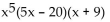 <strong>Factor completely. If the polynomial is prime, so state. </strong> A) B) C) D)