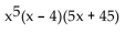 <strong>Factor completely. If the polynomial is prime, so state. </strong> A) B) C) D)