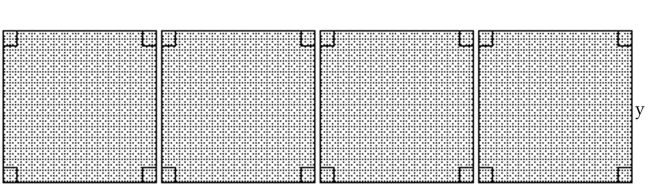 <strong>Write an expression for the total area of the figure(s) shown. y</strong> A) B) C) 4 D)