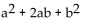 <strong>Write an expression for the total area of the figure(s) shown. </strong> A) B) C) D)