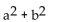 <strong>Write an expression for the total area of the figure(s) shown. </strong> A) B) C) D)