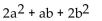 <strong>Write an expression for the total area of the figure(s) shown. </strong> A) B) C) D)