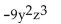 Indicate the degree of the term. - 