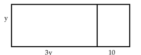 Write a polynomial that represents the total area of the figure(s) shown. -