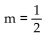 <strong>By observing the vertical and horizontal change of the line between the two points indicated, determine the slope of the line. </strong> A) B) m = -2 C) D) m = 2