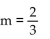 <strong>By observing the vertical and horizontal change of the line between the two points indicated, determine the slope of the line. </strong> A) B) C) m = - 6 D)