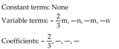 <strong>For the given expression, identify the terms and the numerical coefficients. </strong> A) B) C) D)