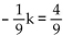 <strong>Find the reciprocal. </strong> A) k = -4 B) k = 8 C) k = 7 D) k = -9