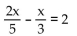 Solve the equation. - 