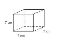Determine the area or volume as indicated. Use 3.14 for π when necessary. -  Find the volume.