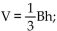Use the formula to find the value of the variable indicated. Use a calculator to save time and where necessary, round your answer to the nearest hundredth. -  find h when V = 48 and B = 12.