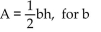 Solve for the indicated variable. -A  