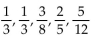 <strong>Write the first five terms of the sequence whose nth term is shown. an = n2n+ 2</strong> A) B) C) D)