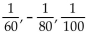 <strong>Write the next three terms of the sequence. </strong> A) B) C) D)