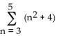 <strong>Evaluate the series. </strong> A) 75 B) 24 C) 36 D) 62