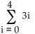 <strong>For the given general term an, write an expression using ∑ to represent the indicated partial sum. </strong> A) B) C) D)