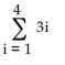 <strong>For the given general term an, write an expression using ∑ to represent the indicated partial sum. </strong> A) B) C) D)