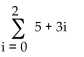 <strong>For the given general term an, write an expression using ∑ to represent the indicated partial sum. third partial sum</strong> A) B) C) D) i